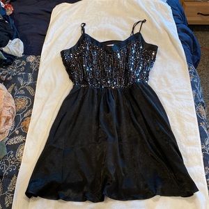 Black dress with Sequin detail